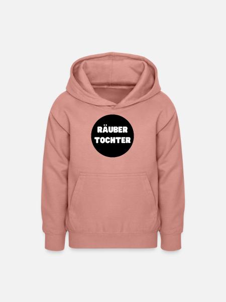 Räubertochter (rund) - Teenager Hoodie - Altrosa