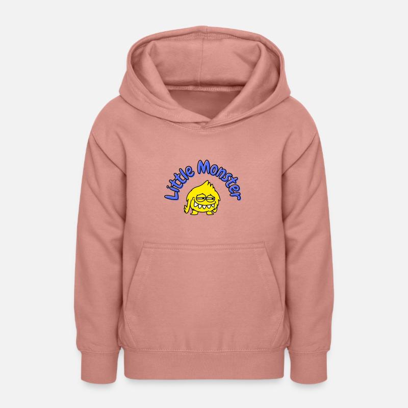 Petit monstre - Sweat à capuche Ado - rose poudré