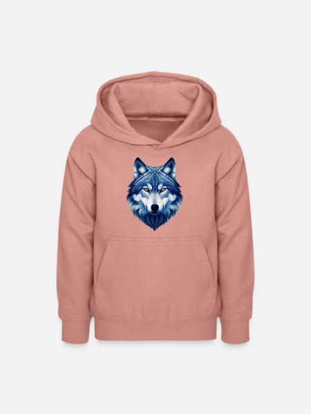 Wolf - Teenager Hoodie - Altrosa