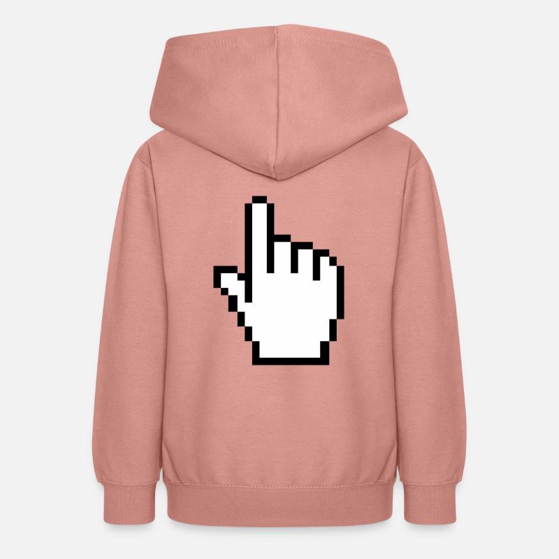 curseur - Sweat à capuche Ado - rose poudré
