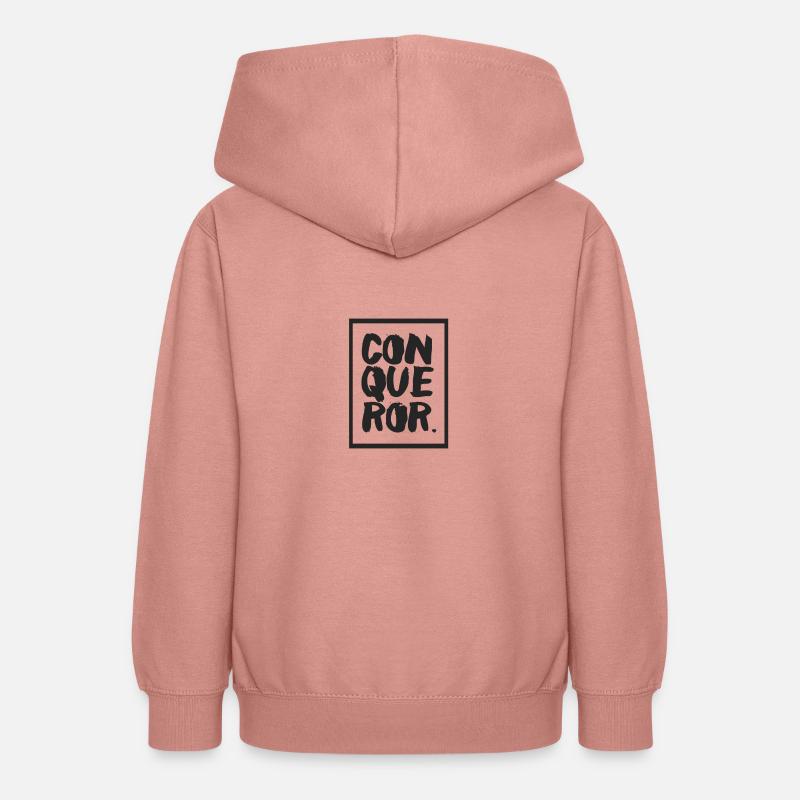 Conquérant - Conquérant - Sweat à capuche Ado - rose poudré