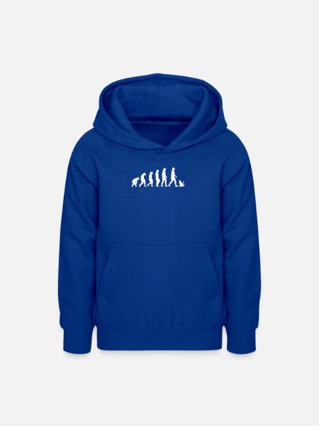 Katzen Evolution - Teenager Hoodie - Royalblau