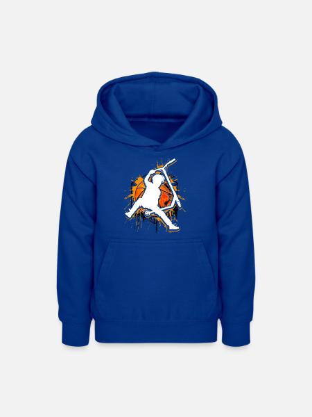 Stunt Scooter - Roller - Stuntscooter - Teenager Hoodie - Royalblau