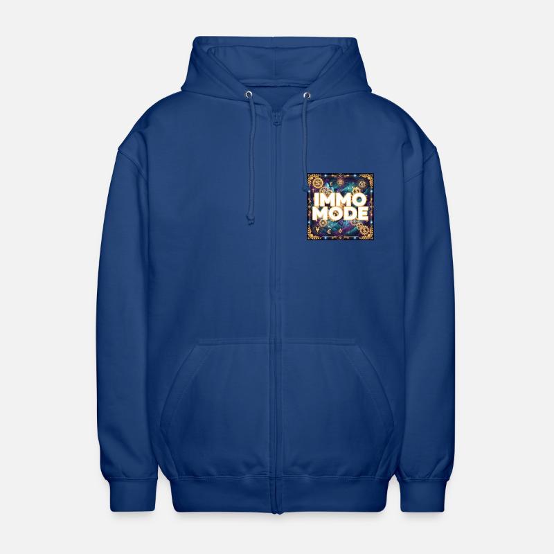 Mode Immo activé - Immobilier avec passion - Veste à capuche unisexe - bleu royal