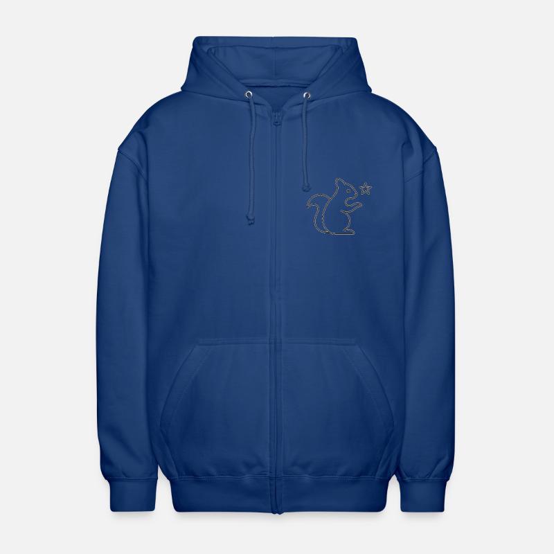 Eichhörnchen Sternenzauber - Unisex Kapuzenjacke - Royalblau