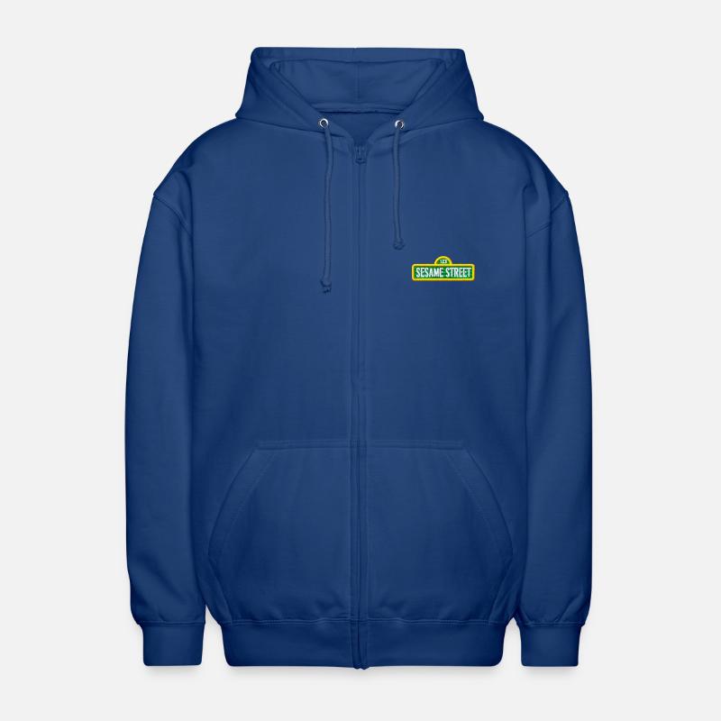 Sesamstraße Logo Als Stick - Unisex Kapuzenjacke - Royalblau