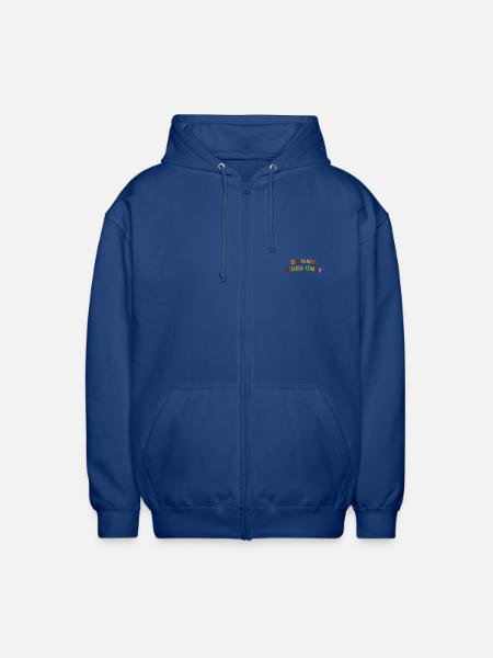 Sunny Vibes lettering embroidered - Unisex Hooded Jacket - royal blue