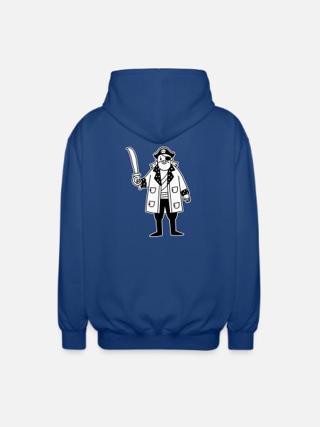 Pirat - Unisex Kapuzenjacke - Royalblau