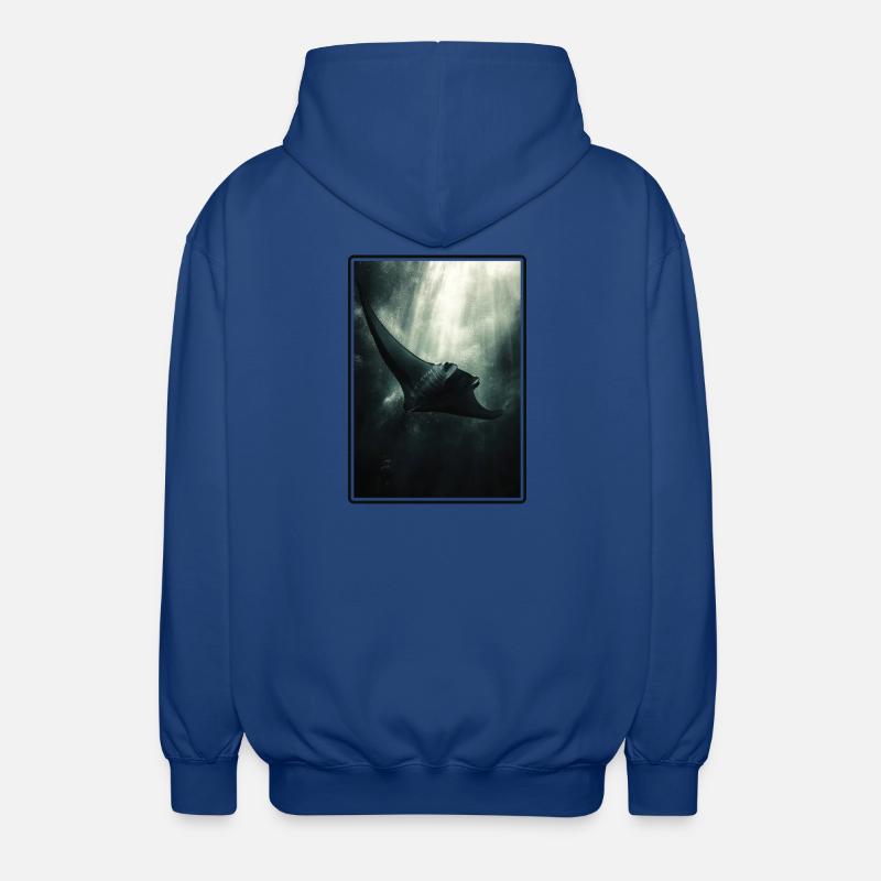 Rays Manta Rays - Unisex Hooded Jacket - royal blue