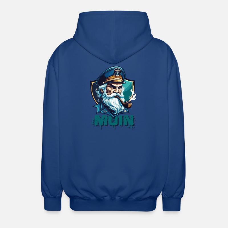 MOIN - Capitaine sinistre avec sifflet - Veste à capuche unisexe - bleu royal