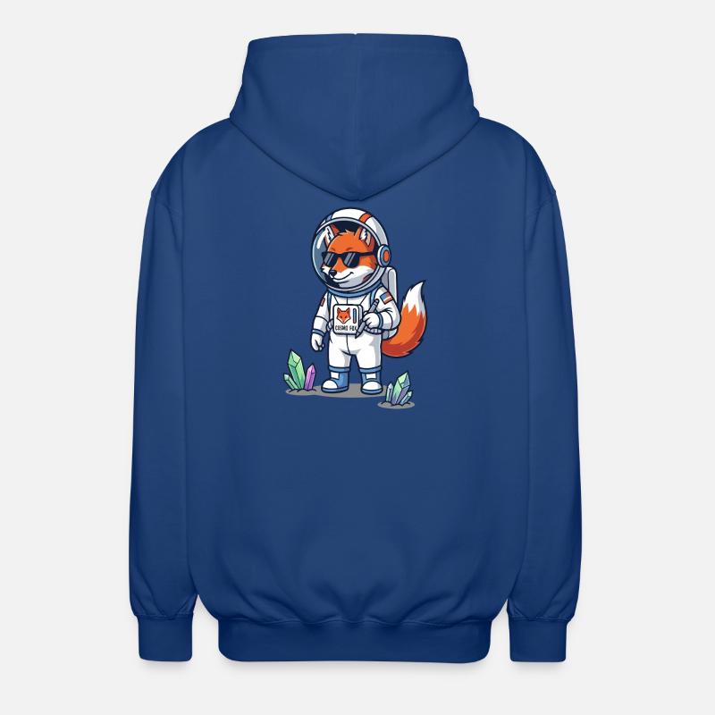 Cosmo Fox Astronaute Explorateur Spatial - Veste à capuche unisexe - bleu royal