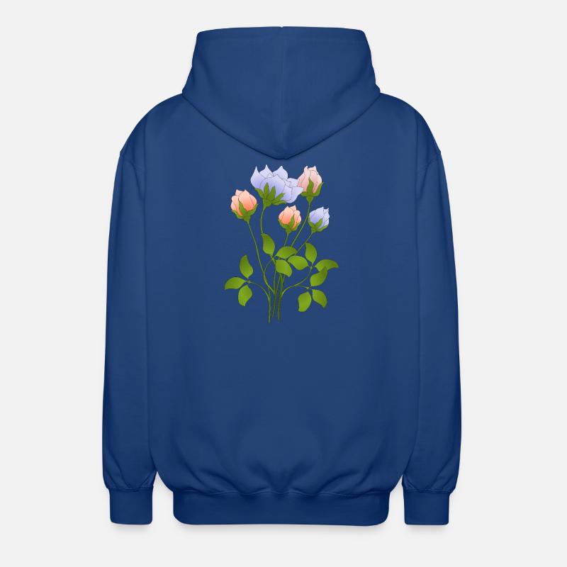 Fleur - Veste à capuche unisexe - bleu royal