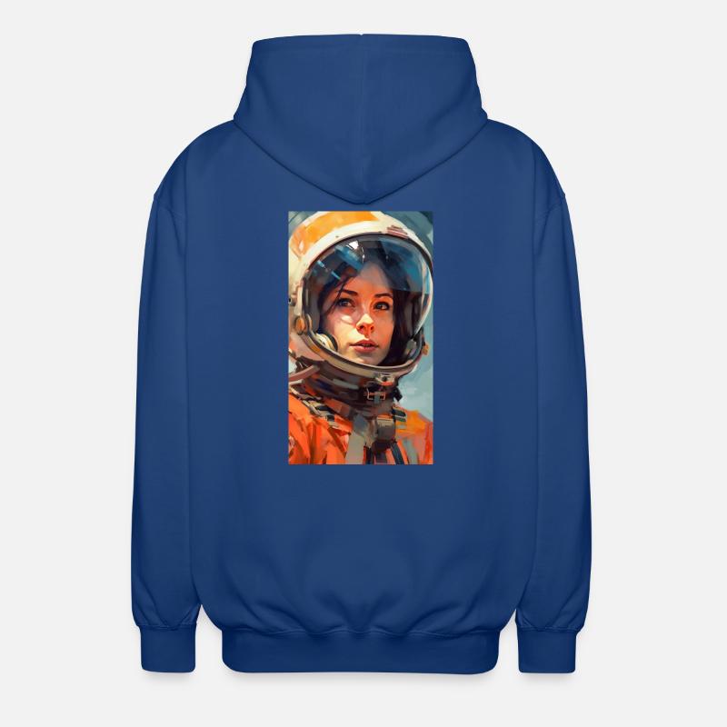 Fille de l’espace - Veste à capuche unisexe - bleu royal