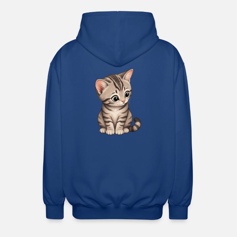 Chaton - Veste à capuche unisexe - bleu royal