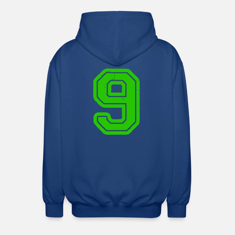 9 - Veste à capuche unisexe - bleu royal