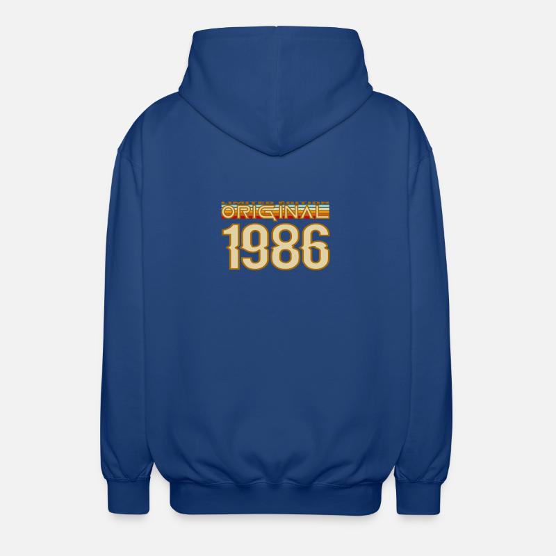 Original 1986 Retro Logo - Veste à capuche unisexe - bleu royal