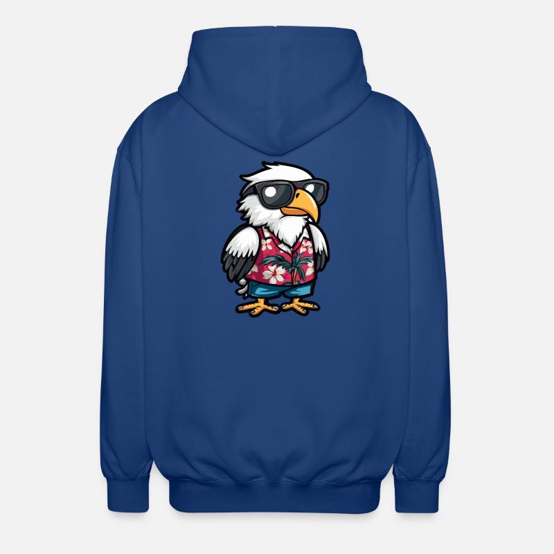 Vacances Eagle Comic - Veste à capuche unisexe - bleu royal