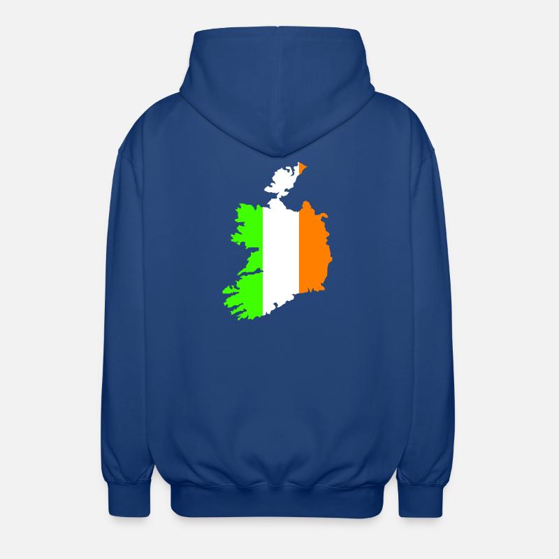 Pays d’Irlande - Veste à capuche unisexe - bleu royal