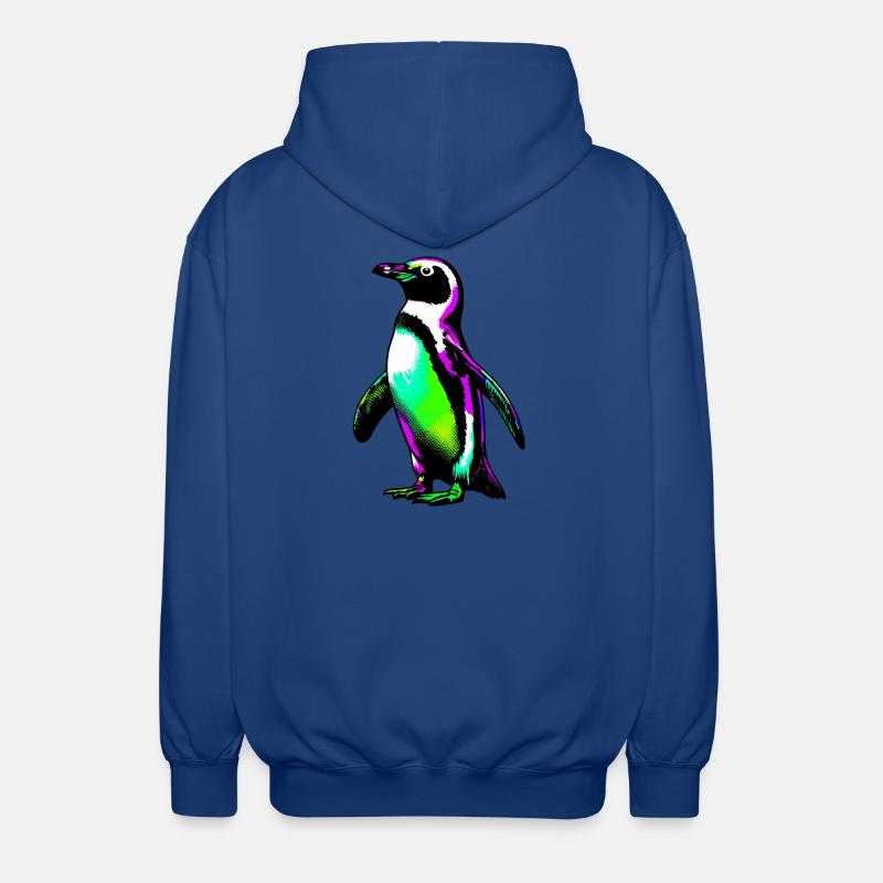 Pingouin - Veste à capuche unisexe - bleu royal