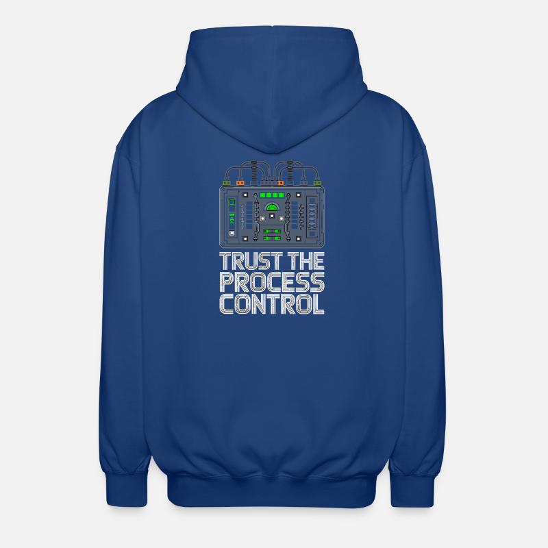 Trust The Process Control Prozessleittechnik - Unisex Hooded Jacket - royal blue