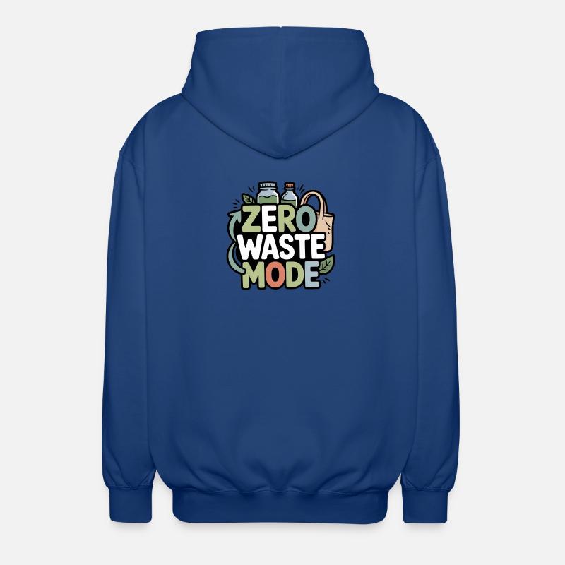 Mode zéro déchet - Veste à capuche unisexe - bleu royal