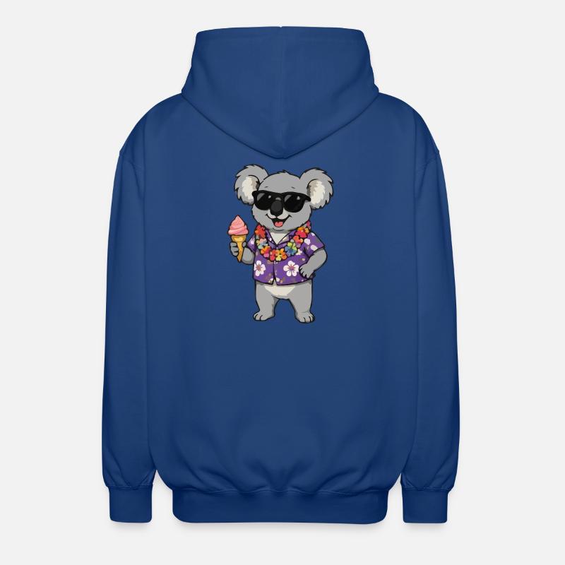 Glace hawaïenne Koala - Veste à capuche unisexe - bleu royal