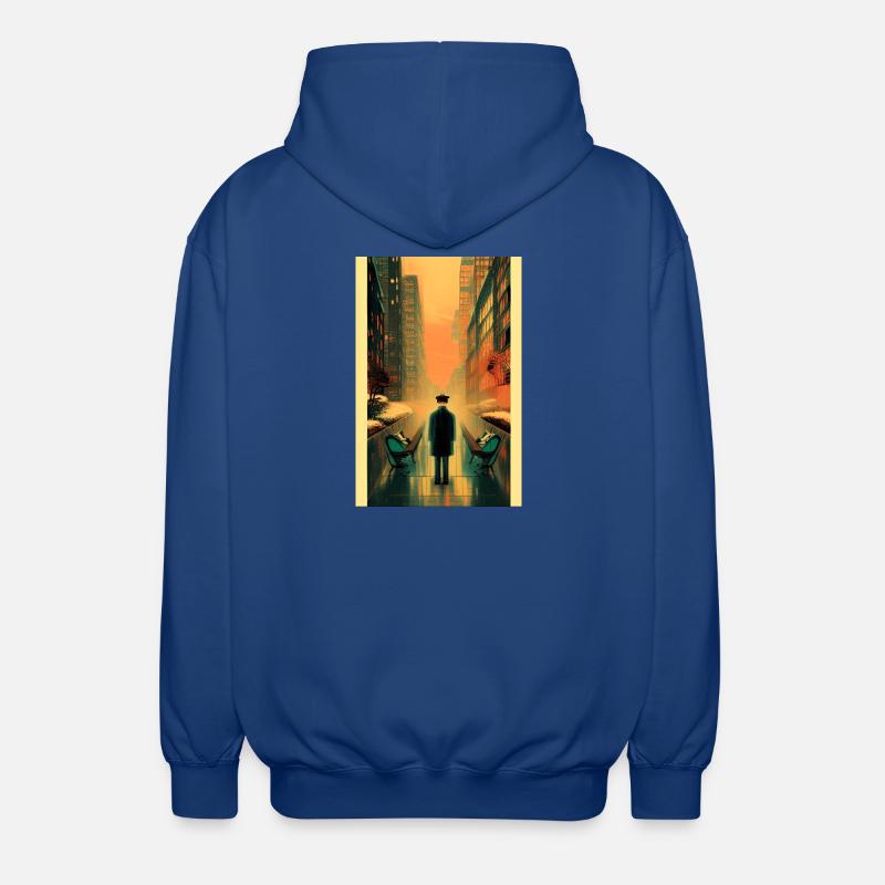 Straßen 3 - Unisex Kapuzenjacke - Royalblau