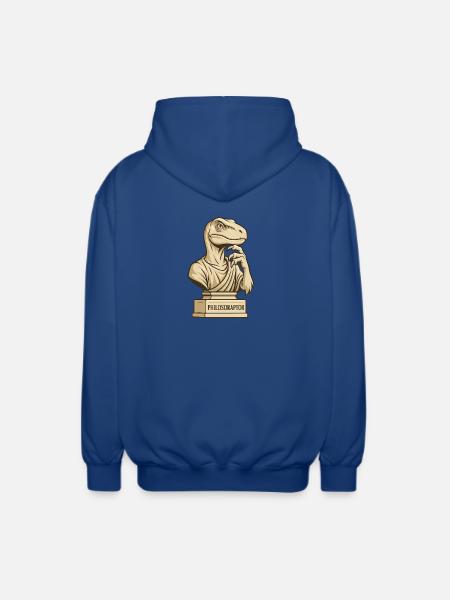 Philosoraptor - Unisex Kapuzenjacke - Royalblau