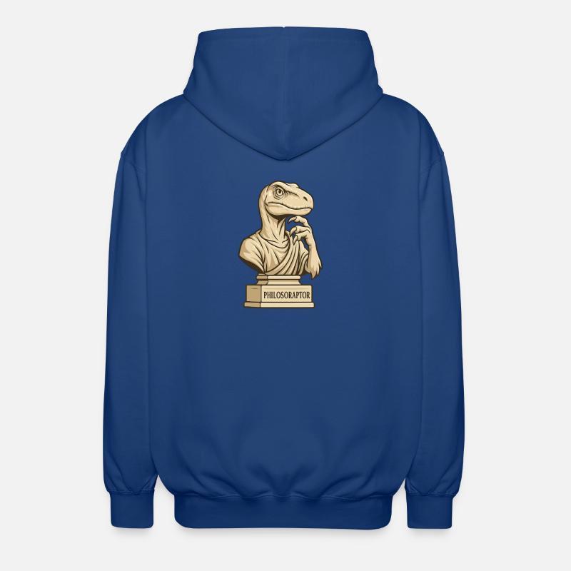 Philosoraptor - Veste à capuche unisexe - bleu royal
