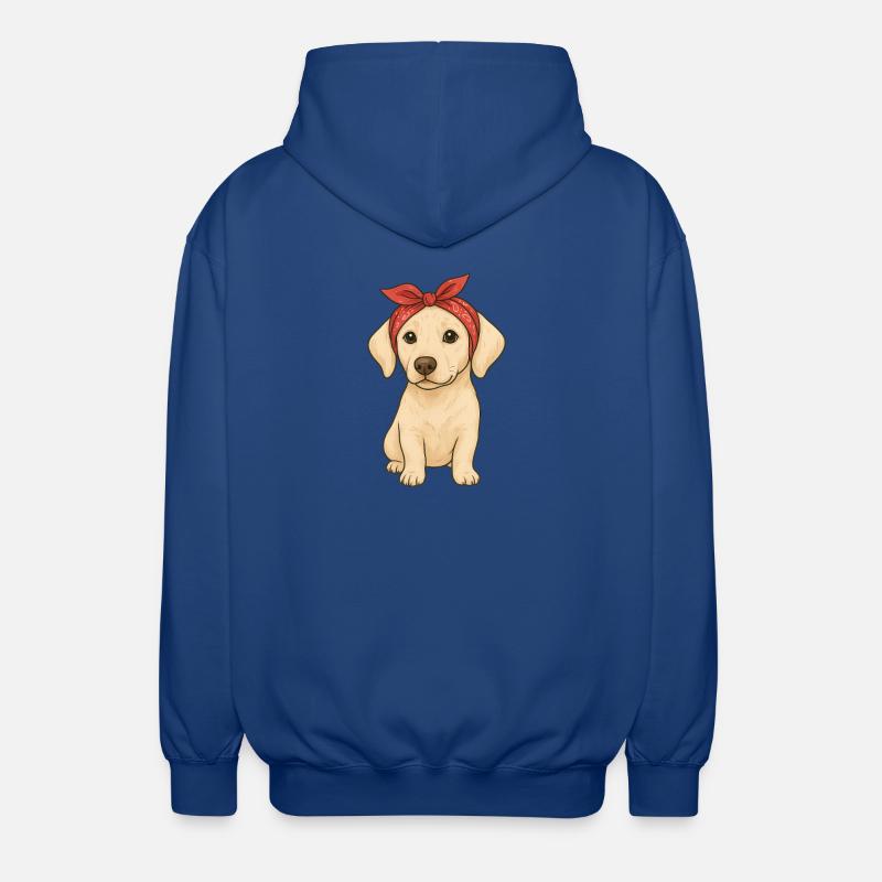 Little Labrador - Unisex Hooded Jacket - royal blue