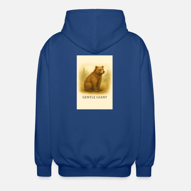 Ours géant mou - Veste à capuche unisexe - bleu royal