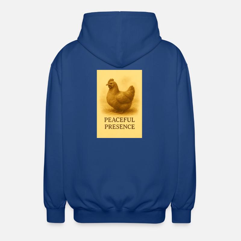 Stille Hühnerpräsenz - Unisex Kapuzenjacke - Royalblau