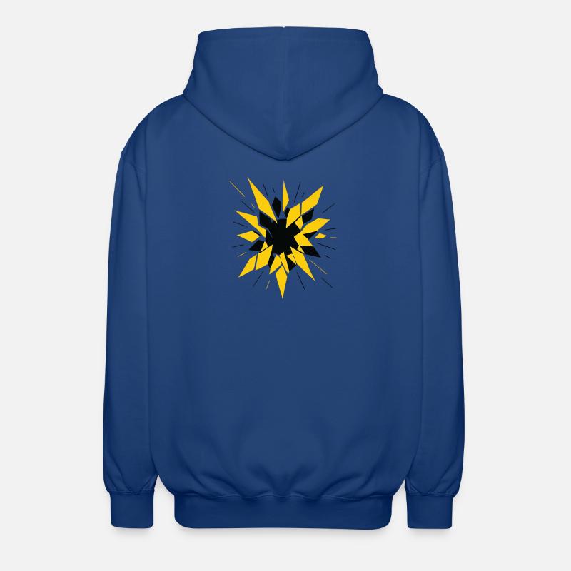 Radioactive Fragmentation – Physik Design - Unisex Kapuzenjacke - Royalblau