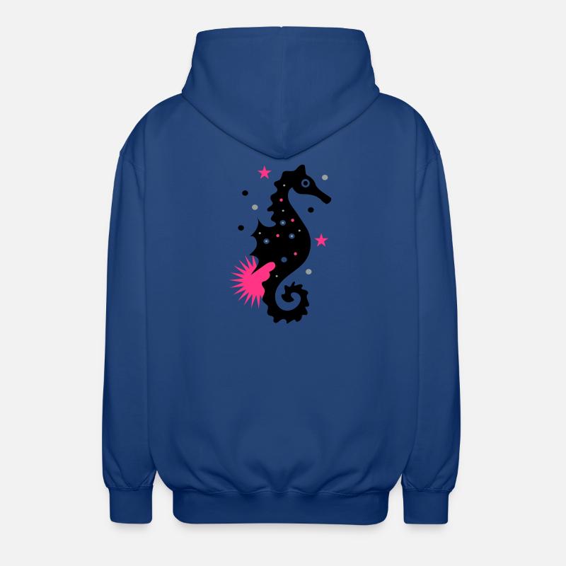 Seepferdchen - Unisex Kapuzenjacke - Royalblau