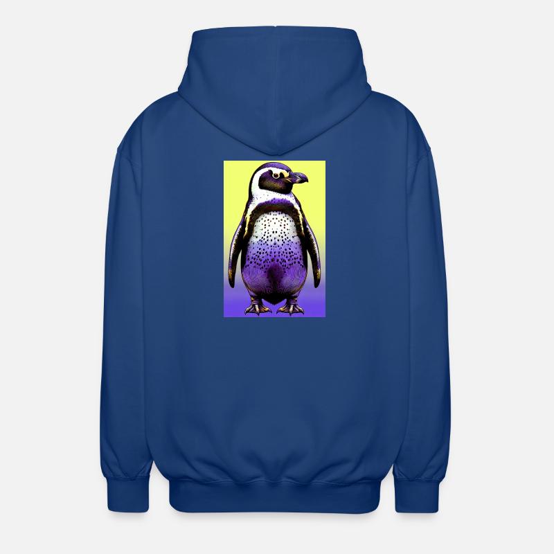 pingouin - Veste à capuche unisexe - bleu royal