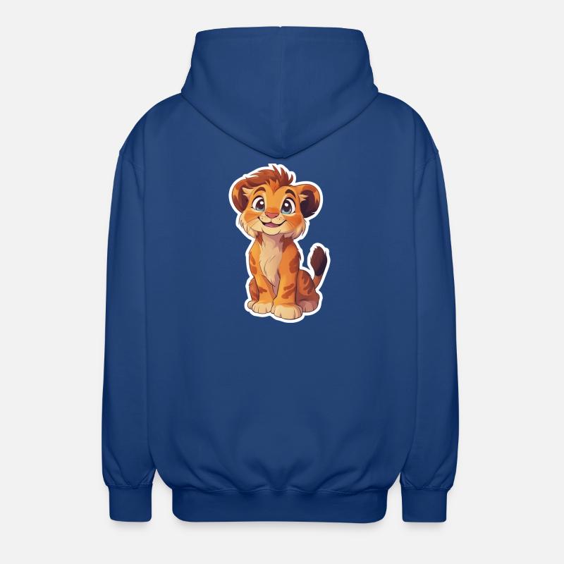 Löwe - Unisex Kapuzenjacke - Royalblau