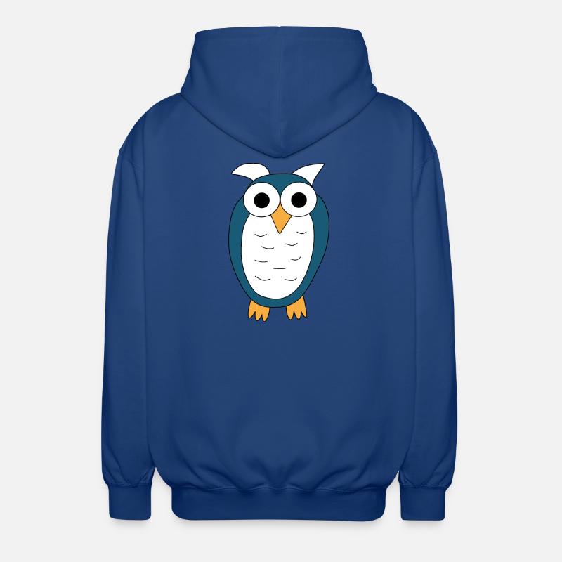 Eule blaue Eule - Unisex Kapuzenjacke - Royalblau