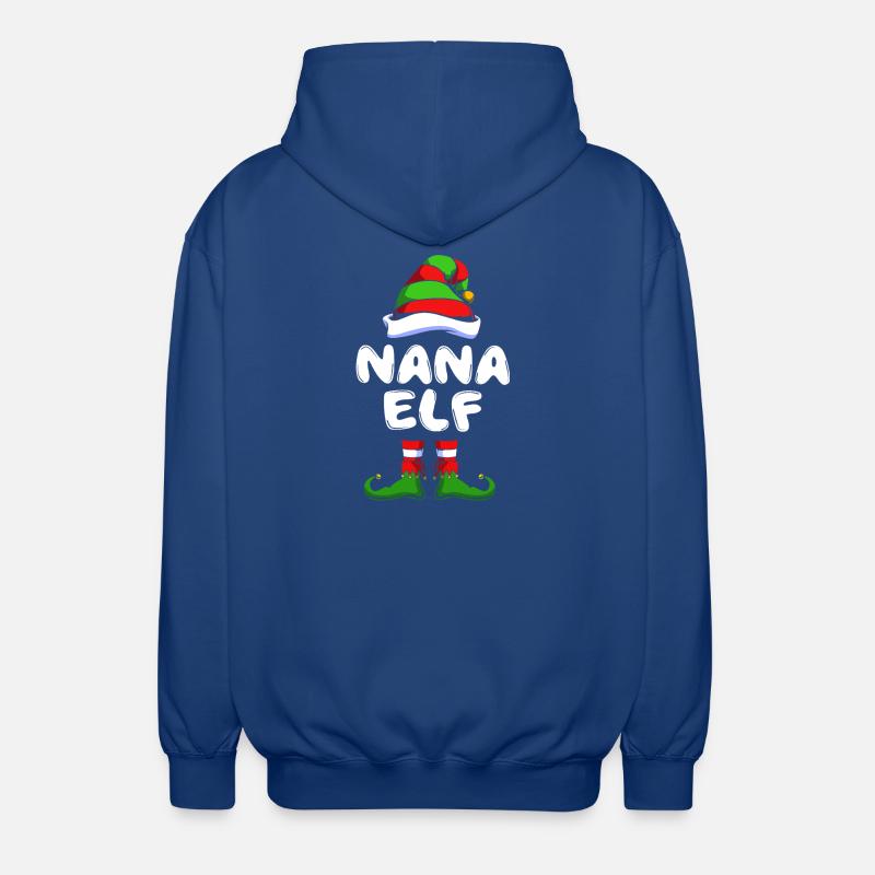 Elfe Elf Weihnachtsgeschenk Oma Großmutter - Unisex Kapuzenjacke - Royalblau
