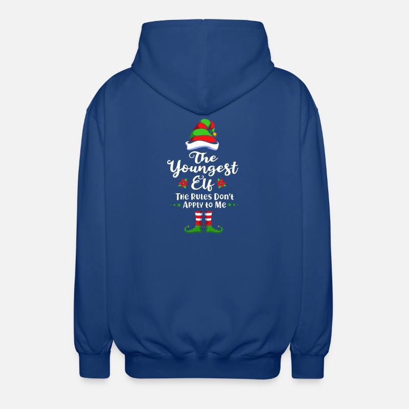Elfe Elf Weihnachtsgeschenk Sohn Bruder - Unisex Kapuzenjacke - Royalblau