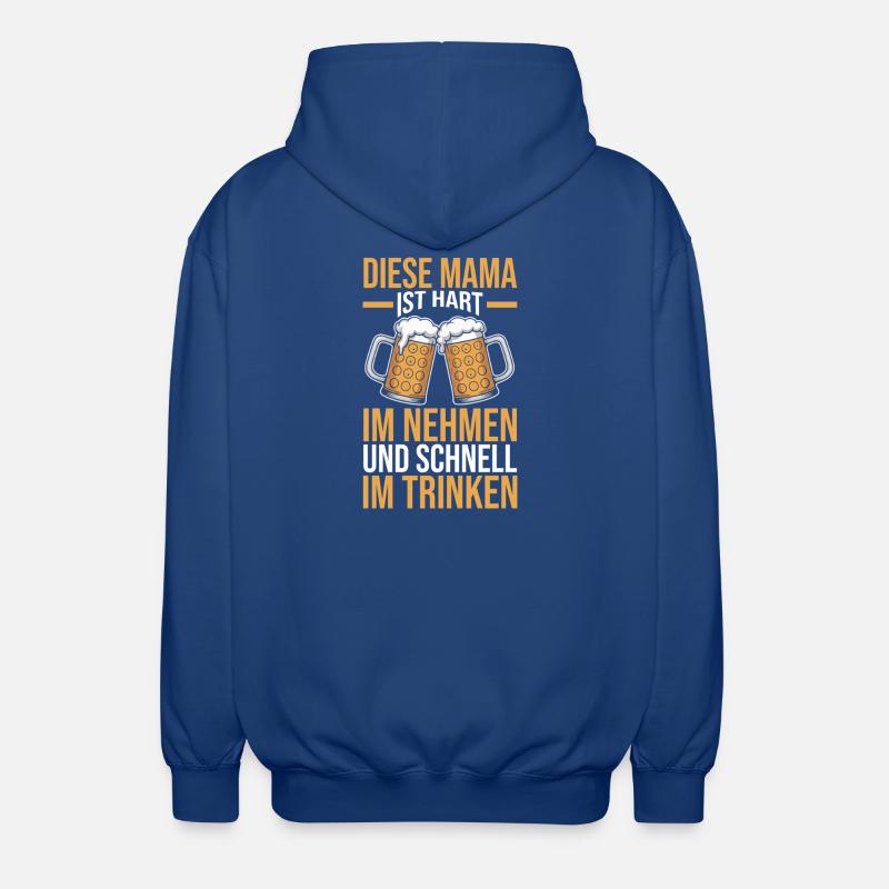 Bier Bierliebhaberin Mutter Mama - Unisex Kapuzenjacke - Royalblau
