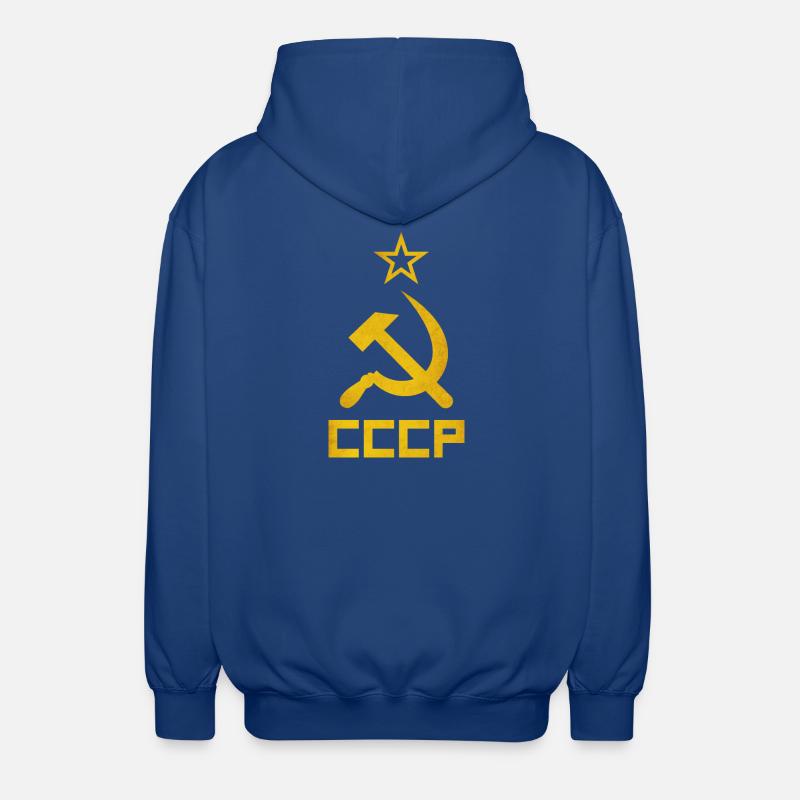 Vasara ja sirppi - Unisex-hupparitakki - kuninkaallinen