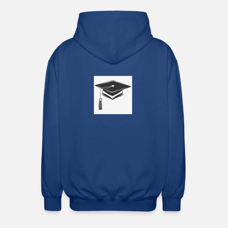 Abschlusskappe Icon - Unisex Kapuzenjacke - Royalblau