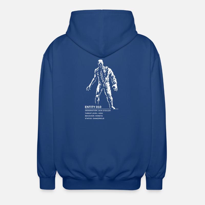Backrooms Entity 010 white - Unisex Hooded Jacket - royal blue