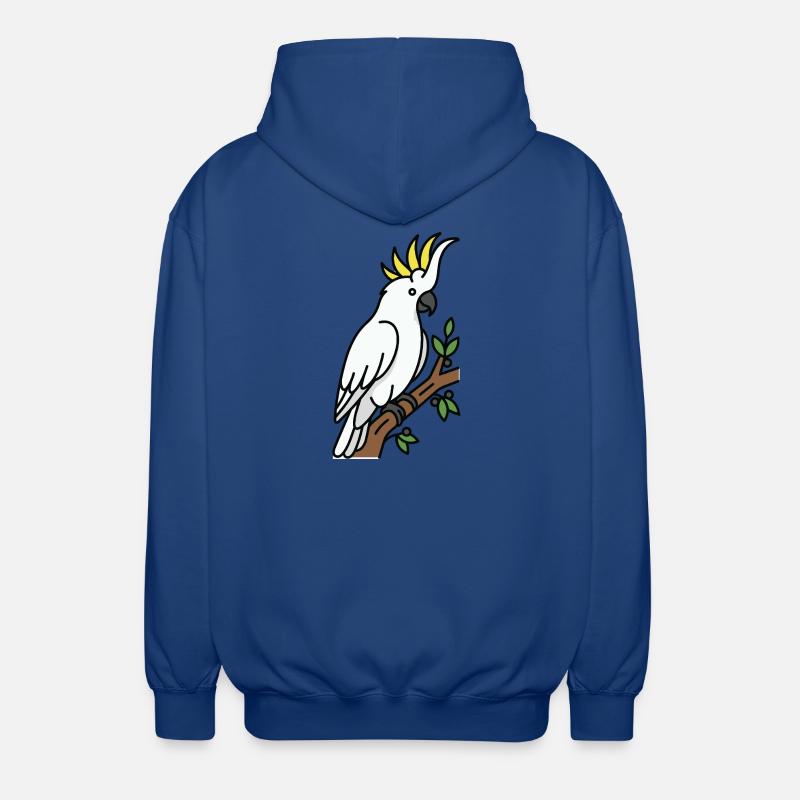 Cacatoès oiseau d’Australie - Veste à capuche unisexe - bleu royal