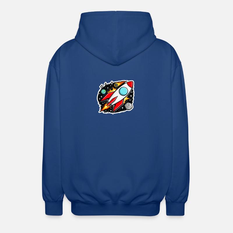 Rocket - Unisex Hooded Jacket - royal blue