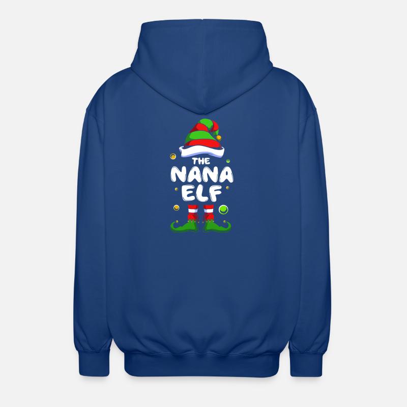 Elfe Elf Weihnachtsgeschenk Oma Großmutter - Unisex Kapuzenjacke - Royalblau