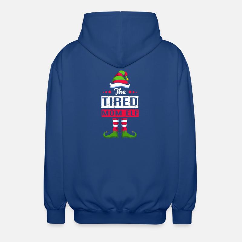 Elfe Elf Weihnachtsgeschenk Mutter Mama - Unisex Kapuzenjacke - Royalblau
