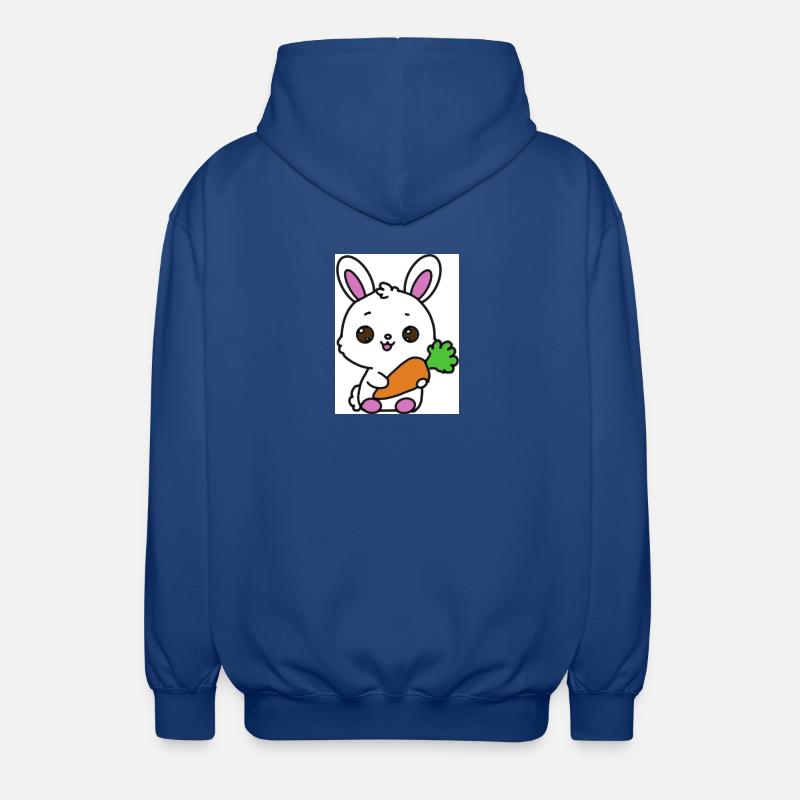 Lapin kawaï - Veste à capuche unisexe - bleu royal