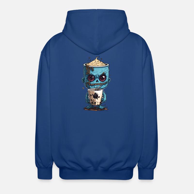 Kaffeemonster  - Koffein Zombie - Morgenmuffel - Unisex Kapuzenjacke - Royalblau