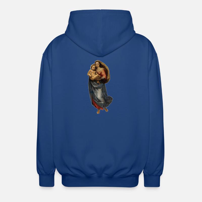 Sistine Madonna | Sistine Madonna | Raphael - Unisex Hooded Jacket - royal blue